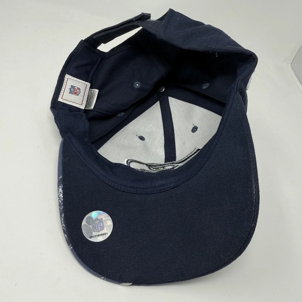 Seattle Seahawks Hat Cap Strap Back Mens NFL Football Adjustable Embroidered